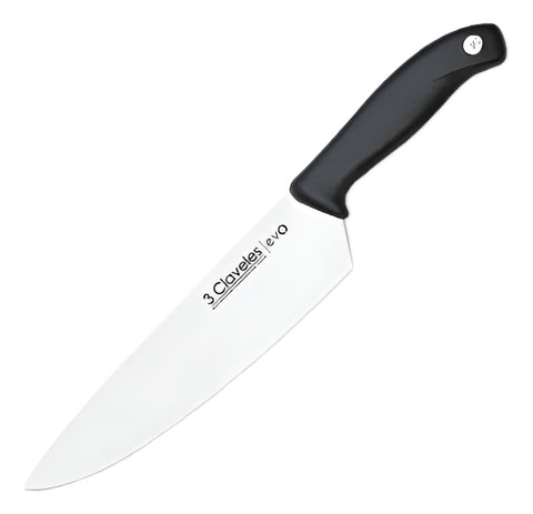 Cuchillo Tres Claveles Cocinero Evo 20 Cms 1357 Color Negro