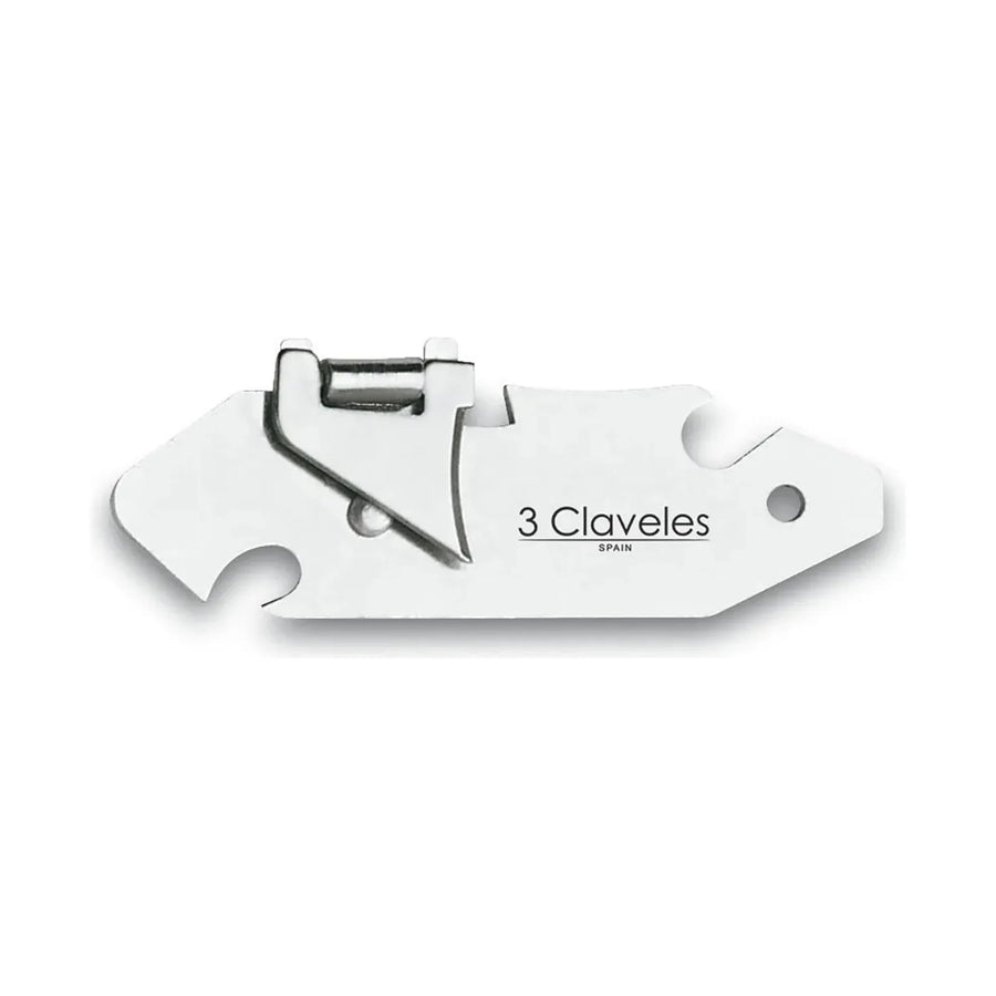 Abrelatas de Camping 3 Claveles Explorador Acero Inoxidable
