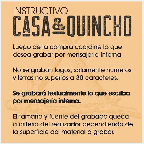 Porta Cuchillo Funda Cuero Cocina Parrilla + Grabado
