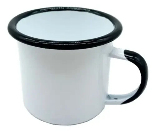Set Vintage De Tazas Enlozadas 400ml Pack X2 Casa Y Quincho