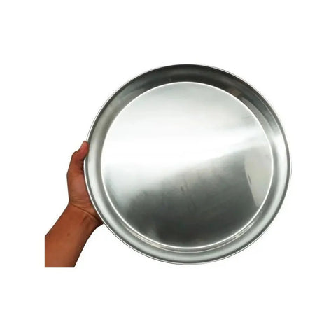 Bandeja para Pizza de Acero Inoxidable 45 cm