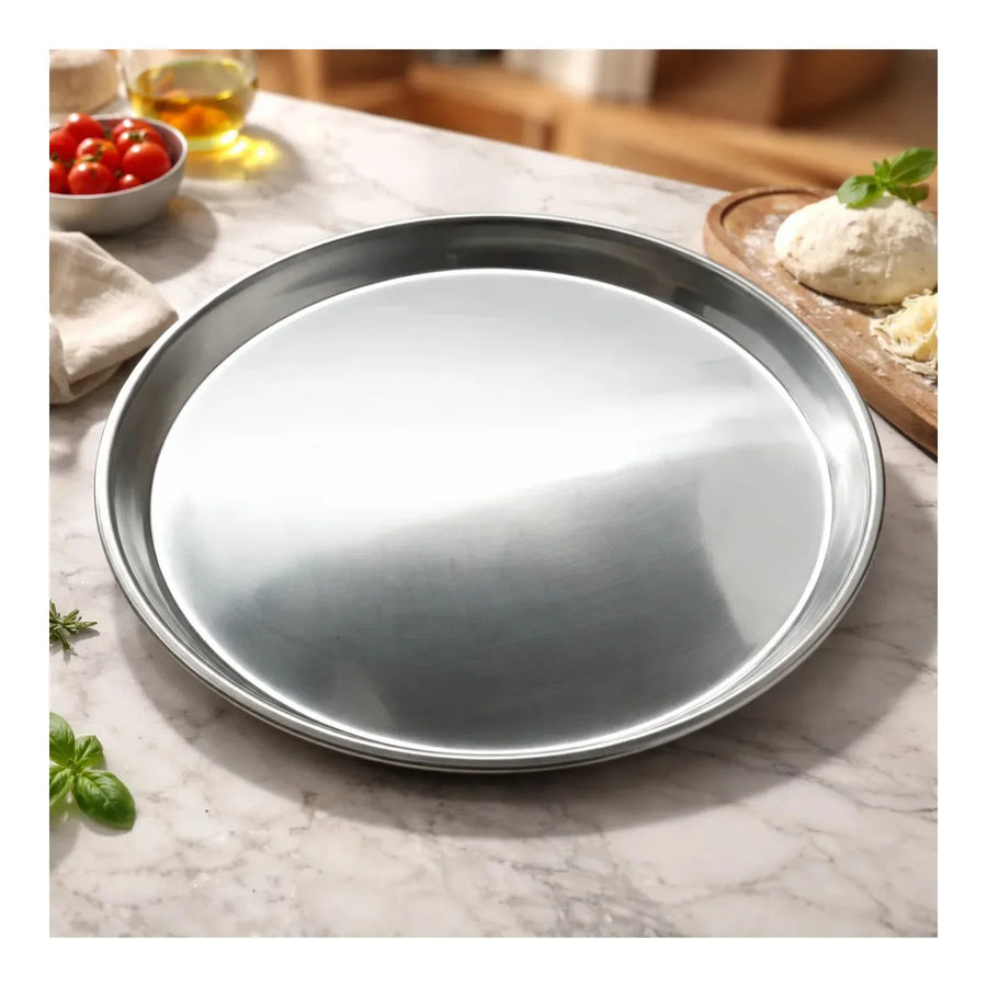 Bandeja para Pizza de Acero Inoxidable 45 cm