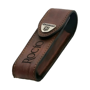 Estuche de Cuero Victorinox Café Cinturón 4.0543 + Grabado Personalizado