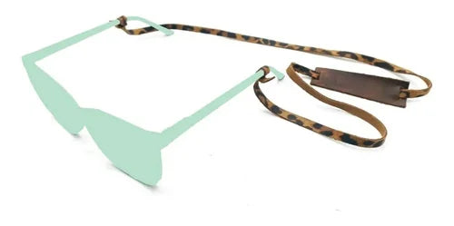 Straps Sujetador Lentes Cuero Ajustable + Grabado  Gratis   Animal Print