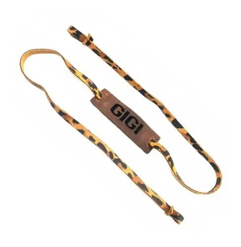 Straps Sujetador Lentes Cuero Ajustable + Grabado  Gratis   Animal Print
