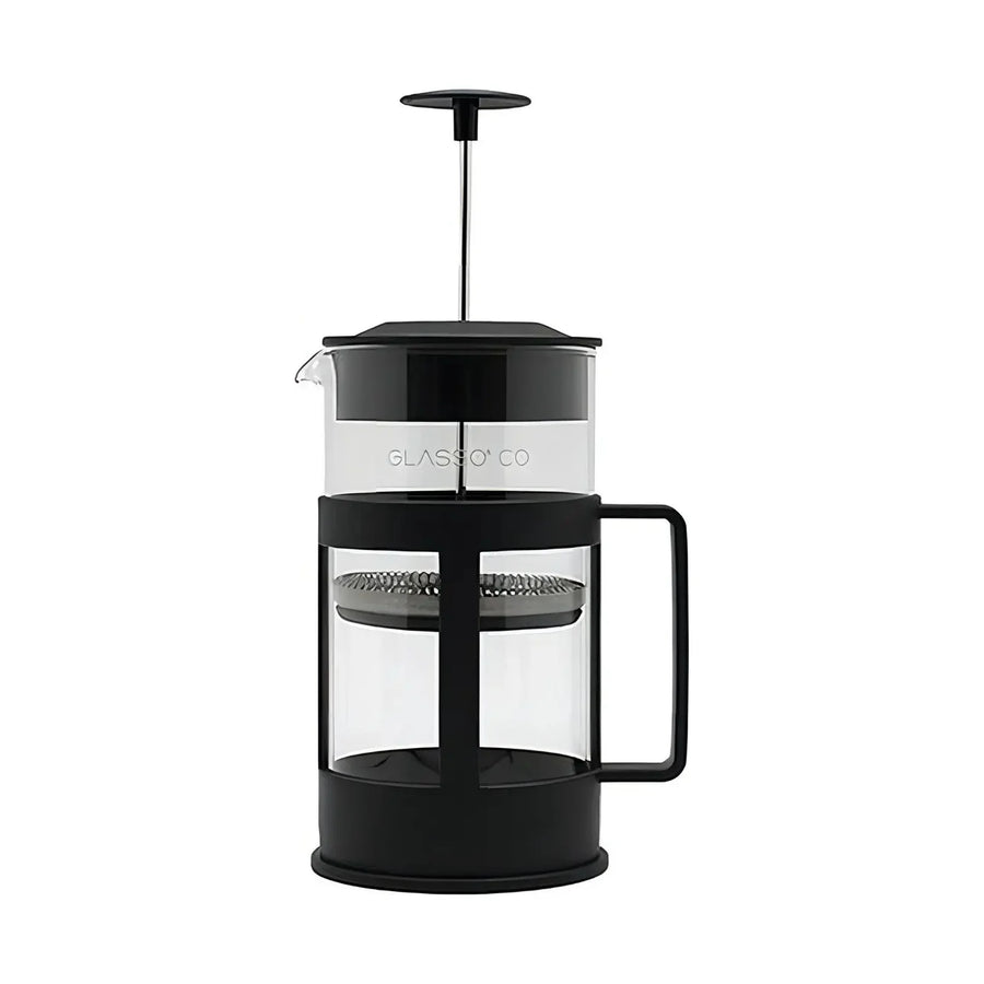 Prensa Francesa Glasso 1 Litro Negra Vidrio Borosilicato