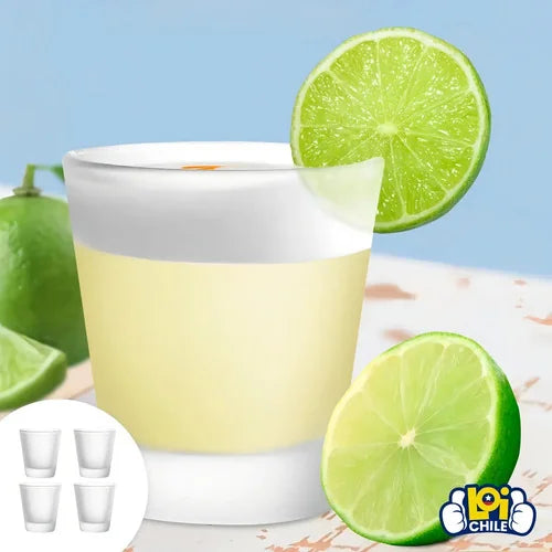 Set 4 Vasos Pisco Sour Vidrio 270ml Apto Lavavajillas Glasso