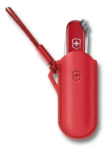 Estuche De Cuero Para Navajas Style Icon Victorinox 4.0670 Rojo