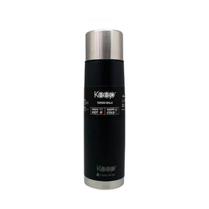 Termo Bala Keep 1 L Negro + Grabado Personalizado