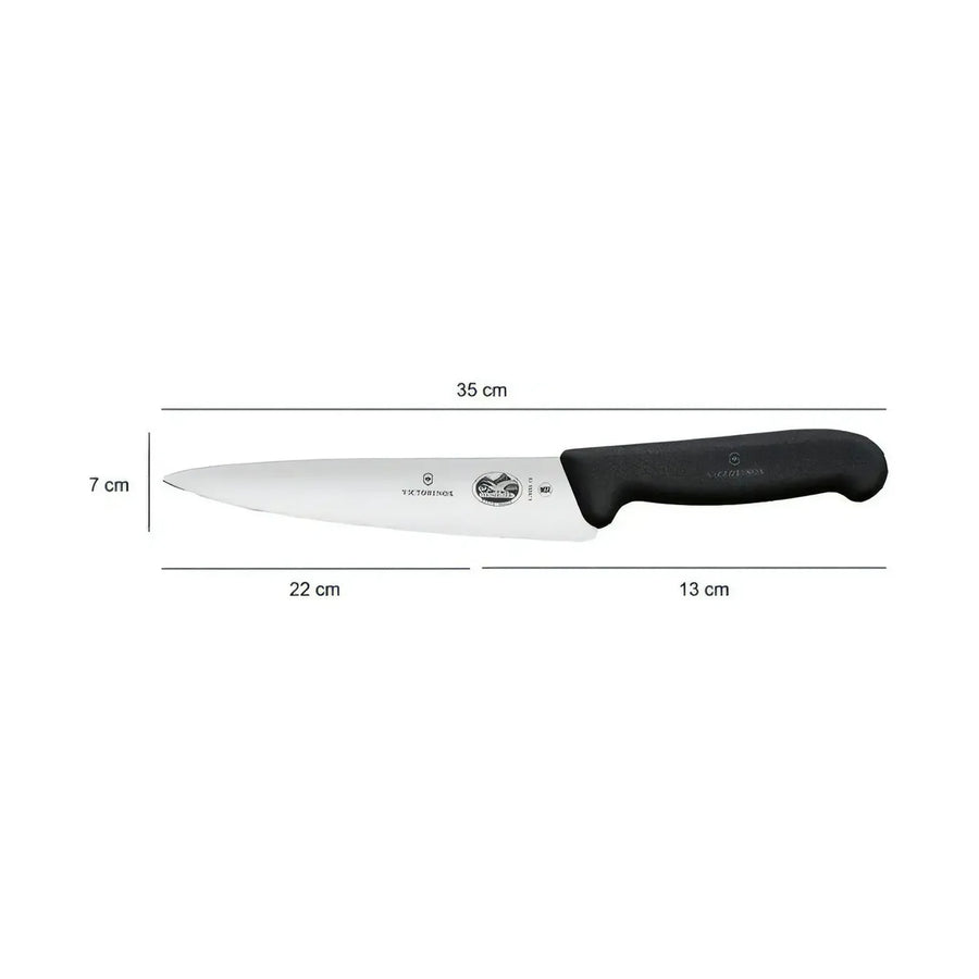 Cuchillo Victorinox Trinchar Fibrox Hoja 22 cm Negro 5.2003.22