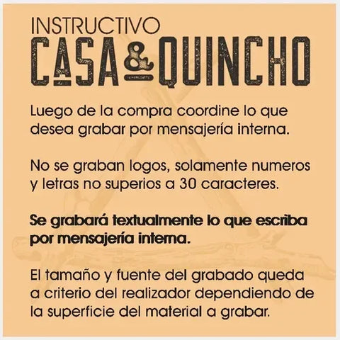 Par De Guantes Parrilla Cuero Reno Muflón  + Grabado Láser