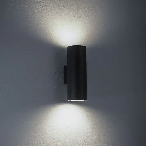 Aplique LED Doble 2x5W Luz Cálida Negro