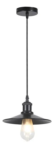 Lámpara Colgante E27 Negra Cable 83cm - foto 2