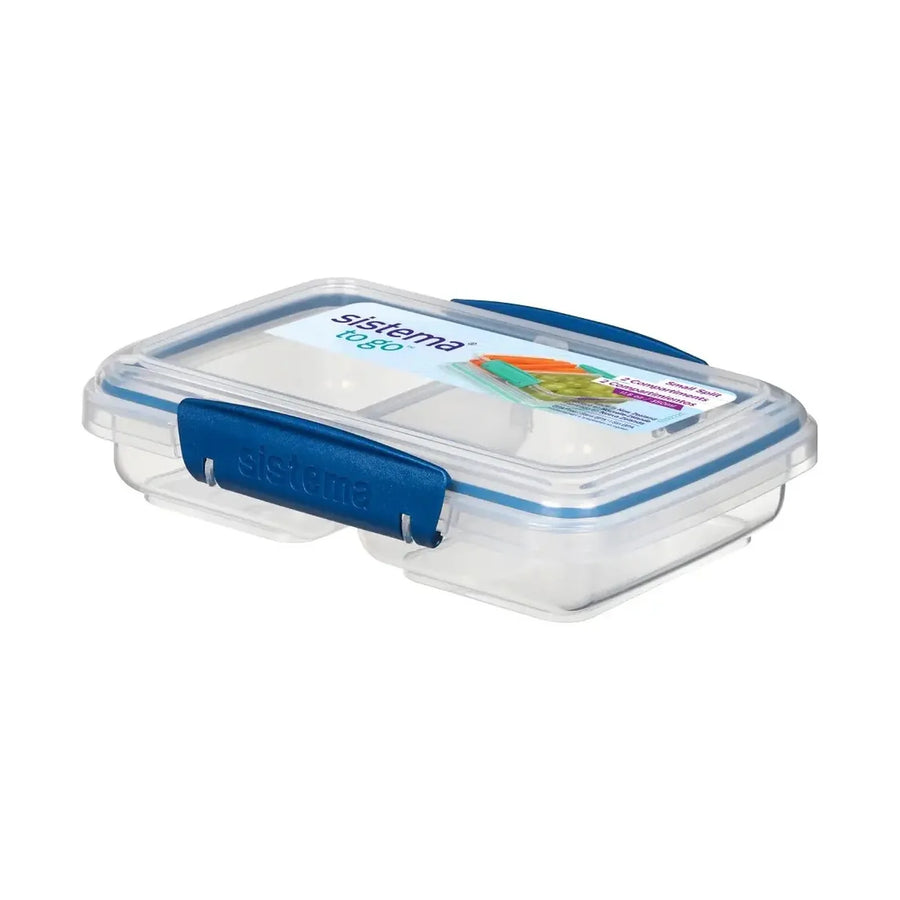Contenedor Sistema Small Split 350 ml 2 Divisiones Azul