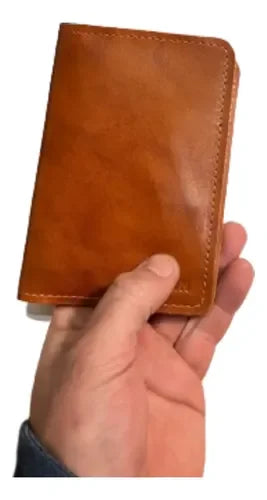 Porta Pasaporte Cuero + Grabado Láser Gratis Viajes Travel Café Cuero