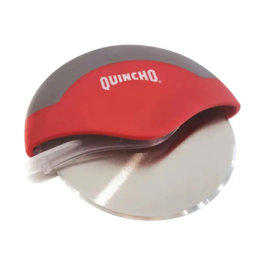Cortador de Pizza Rueda 12 cm Quincho Rojo y Gris