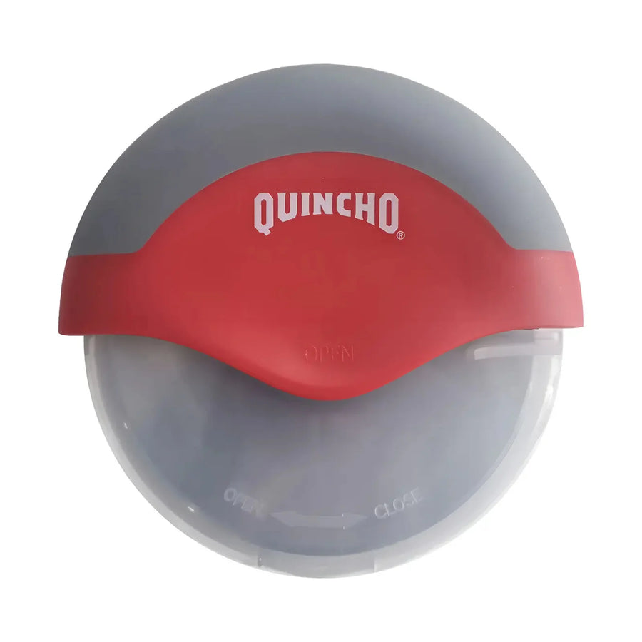 Cortador de Pizza Rueda 12 cm Quincho Rojo y Gris