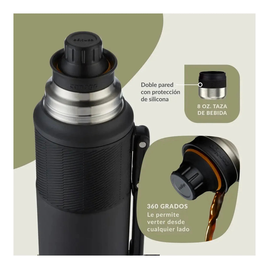 Termo Contigo 1,1 L con Tapón Cebador Camuflado + Grabado Personalizado