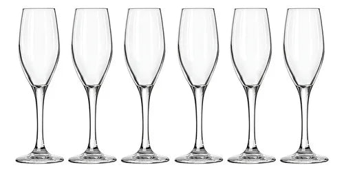 Set 6 Copas Flauta Perception - Libbey Agua