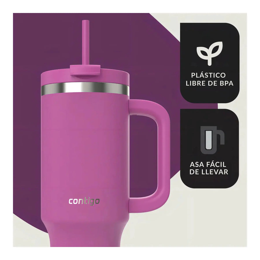Vaso Térmico Contigo Streeterville 1,2 LT Magenta + Grabado Personalizado