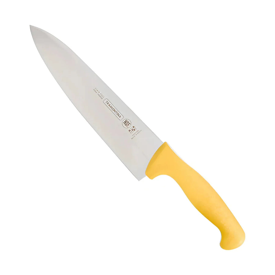 Cuchillo Chef Tramontina Profissional 8" Mango Amarillo + Grabado
