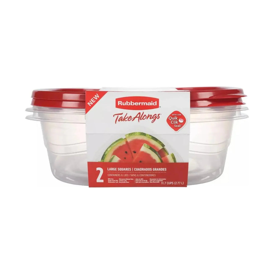 Set 2 Contenedores Herméticos Rubbermaid TakeAlongs 2,77 L