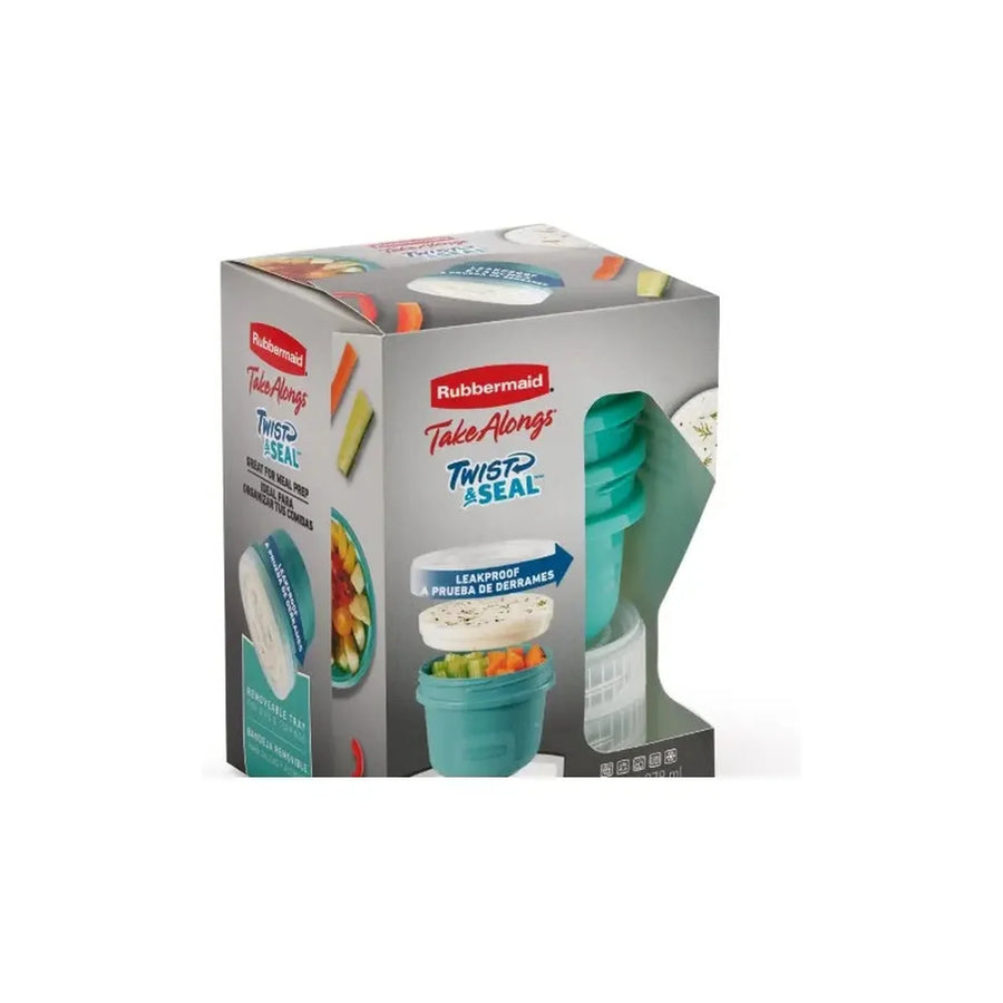 Set 3 Contenedores Rubbermaid TakeAlongs Twist & Seal 378 ml