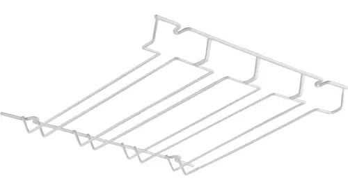 Colgador De Copas Plastificado Blanco Bar Organización