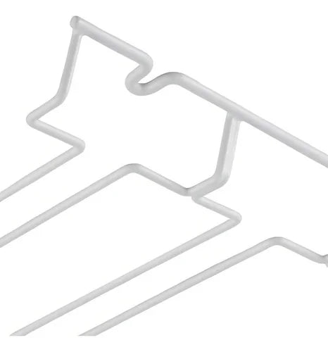 Colgador De Copas Plastificado Blanco Bar Organización