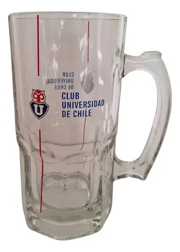 Vaso Cervecero Schopero Universidad De Chile 1 Lt Color Agua