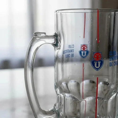 Vaso Cervecero Schopero Universidad De Chile 1 Lt Color Agua