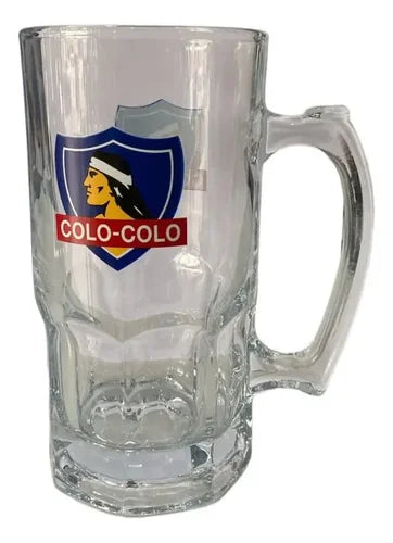 Vaso Cervecero Colo Colo De Vidrio 1 Litro