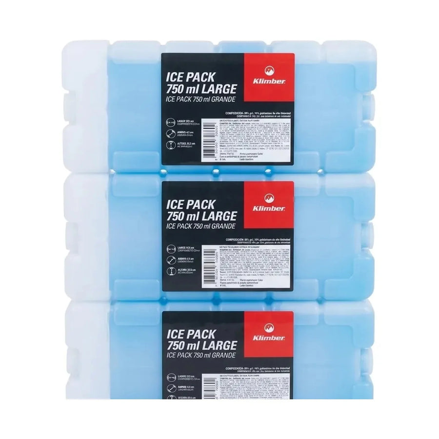 Pack 3 Hielos Artificiales Gel Klimber 750 ml