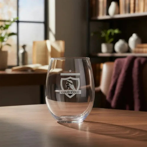 Pack X6 Vaso Copa De Vino / Cerveza Colo Colo 470ml Blanco