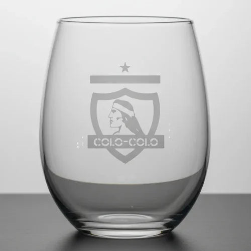 Pack X6 Vaso Copa De Vino / Cerveza Colo Colo 470ml Blanco