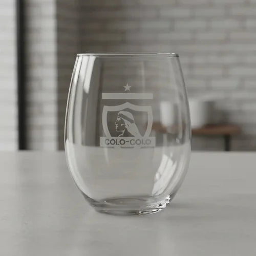 Pack X6 Vaso Copa De Vino / Cerveza Colo Colo 470ml Blanco