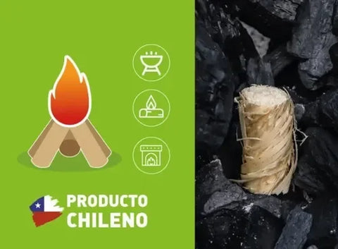Set 3 Iniciador De Fuego Volcán Parrilla Carbón Leña Asado
