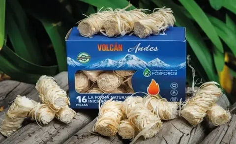 Set 3 Iniciador De Fuego Volcán Parrilla Carbón Leña Asado