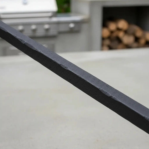 Atizador Para Carbón Parrilla 70cm Hierro Con Destapador