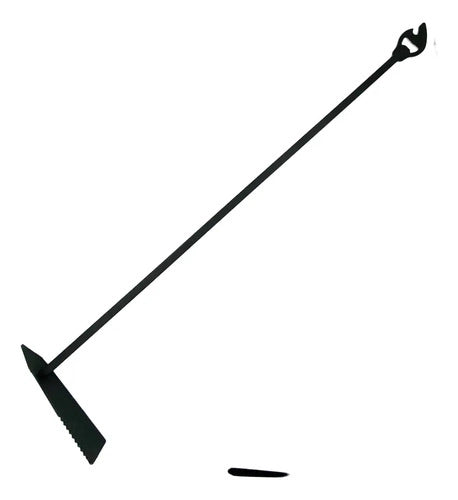 Atizador Para Carbón Parrilla 70cm Hierro Con Destapador