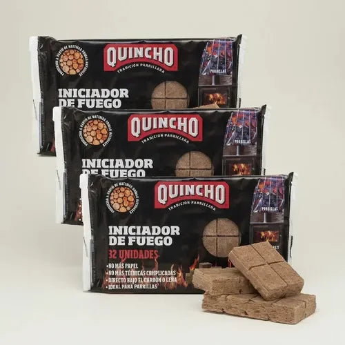 Set Iniciador de Fuego x3 Parrilla Carbón y Leña