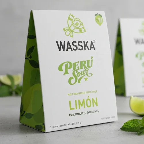 Mix Para Pisco Sour Peruano Wasska Pack X2 Sabor Limón