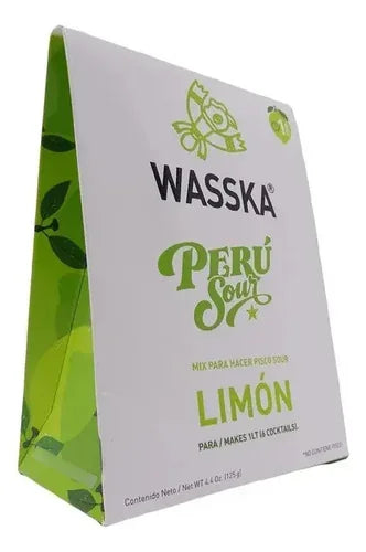 Mix Para Pisco Sour Peruano Wasska Pack X2 Sabor Limón