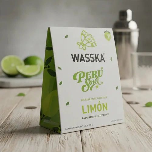 Mix Para Pisco Sour Peruano Wasska Pack X2 Sabor Limón