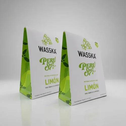 Mix Para Pisco Sour Peruano Wasska Pack X2 Sabor Limón