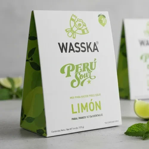 Mix Para Pisco Sour Peruano Wasska Pack X2 Sabor Limón