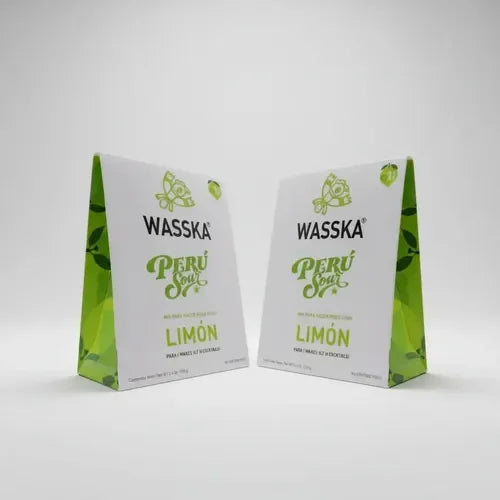 Mix Para Pisco Sour Peruano Wasska Pack X2 Sabor Limón