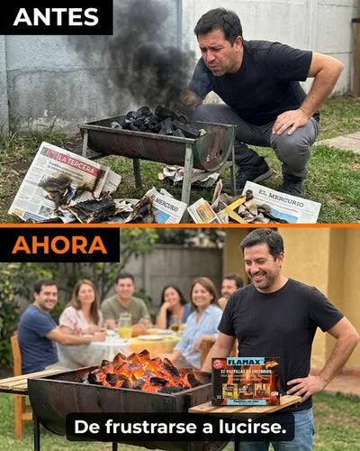 Flamax Iniciador Importado 32 Pastillas Enciende Fuego