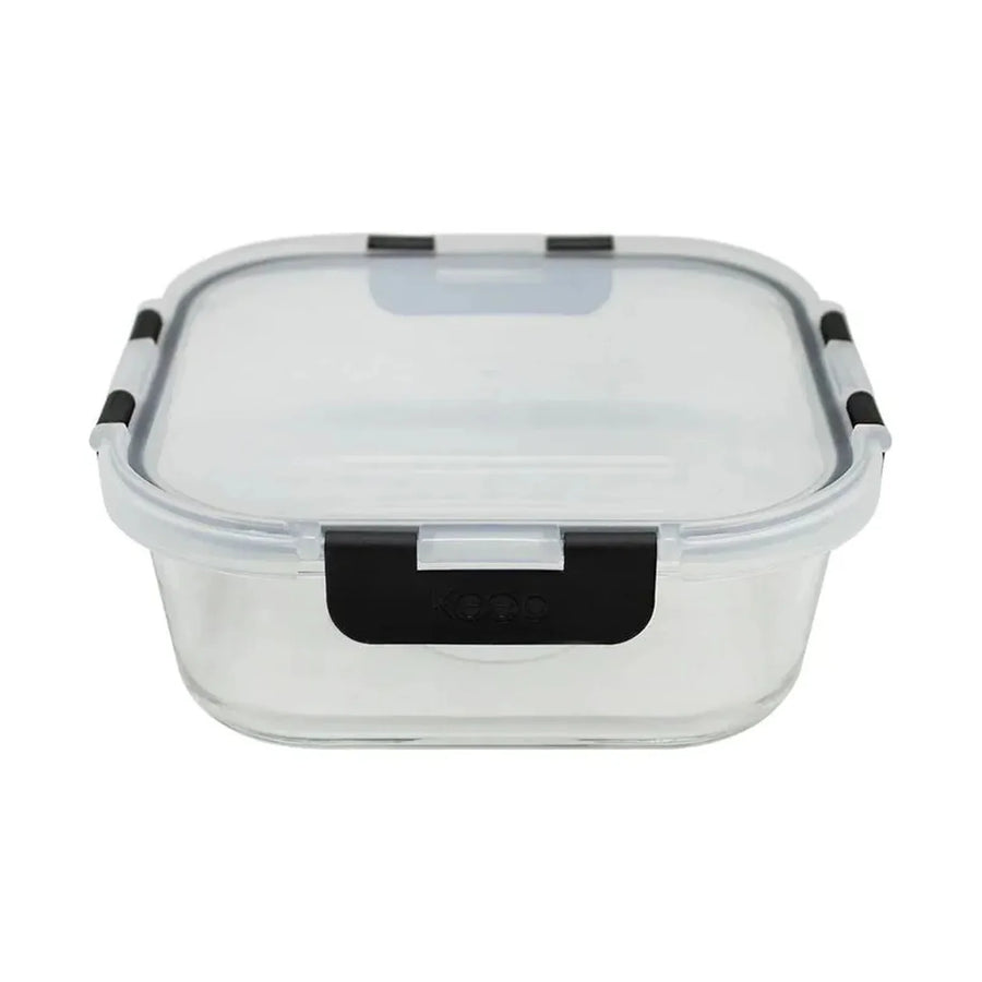 Contenedor Hermético de Vidrio Keep 2,2 L Negro