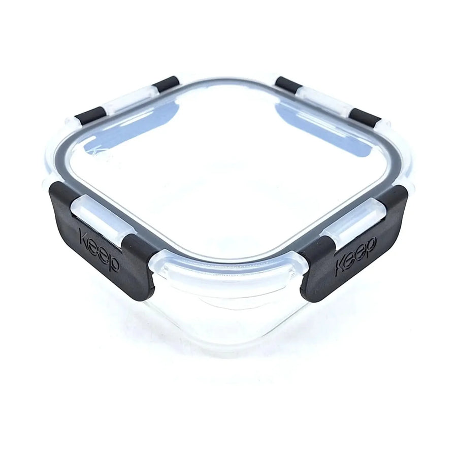 Contenedor Hermético de Vidrio Keep 520 ml Negro